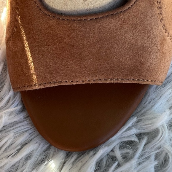 NWOT • Sam Edelman Chestnut Tie Up Peep Toe Chunky Heel - Picture 14 of 16